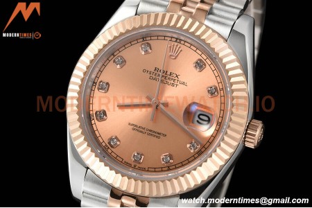 Rolex - Datejust 126331 41mm Jub Flt RG/SS Champ/Dia GDF MY8215