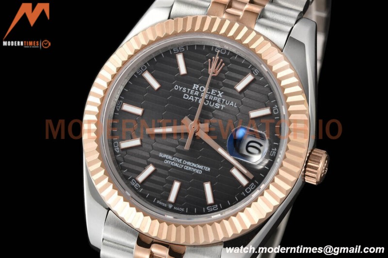 Rolex - Datejust 126331 41mm Jub Flt RG/SS Grey/Stk GDF MY8215