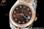 Rolex - Datejust 126331 41mm Jub Flt RG/SS Brown/Dia GDF MY8215