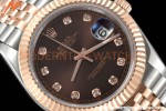 Rolex - Datejust 126331 41mm Jub Flt RG/SS Brown/Dia GDF MY8215