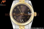 Rolex - Datejust Ladies 278273 31mm Jub Flt YG/SS Brown/Rmn GDF MY8215