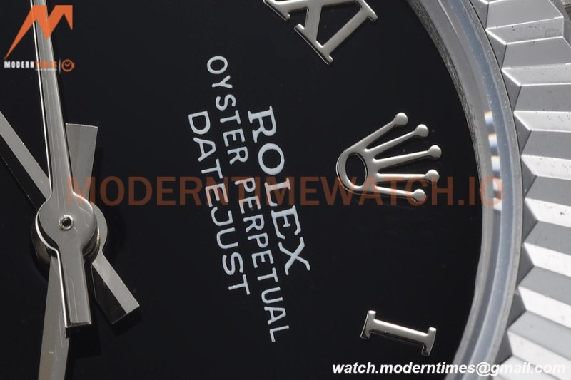 Rolex - Datejust Ladies 278274 31mm Jub Flt SS/SS Blk/Rmn GDF MY8215