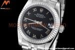 Rolex - Datejust Ladies 278274 31mm Jub Flt SS/SS Blk/Rmn GDF MY8215