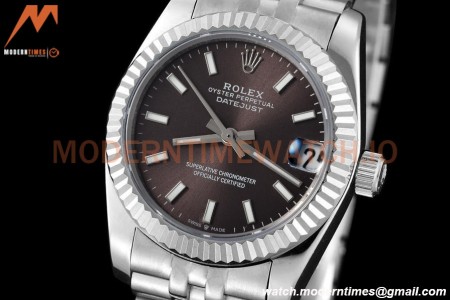 Rolex - Datejust Ladies 278274 31mm Jub Flt SS/SS Grey/Stk GDF MY8215