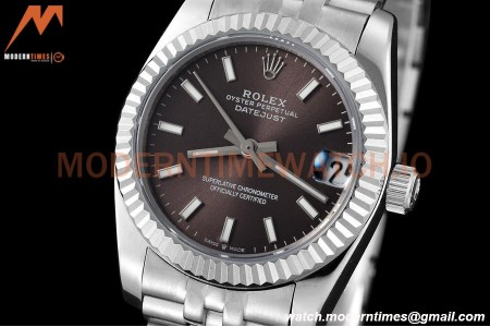 Rolex - Datejust Ladies 278274 31mm Jub Flt SS/SS Grey/Stk GDF MY8215