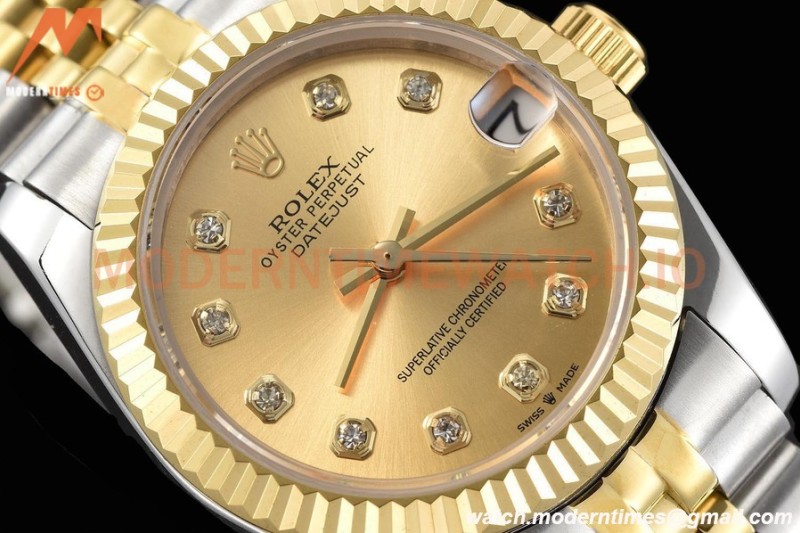 Rolex - Datejust Ladies 278273 31mm Jub Flt YG/SS Gold/Dia GDF MY8215