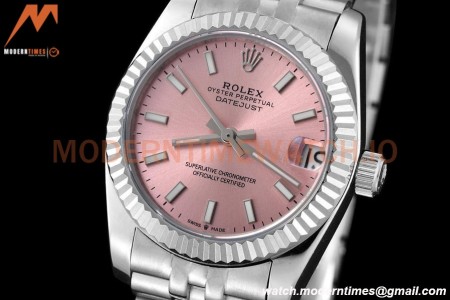 Rolex - Datejust Ladies 278274 31mm Jub Flt SS/SS Pink/Stk GDF MY8215