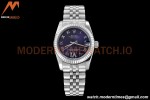Rolex - Datejust Ladies 278274 31mm Jub Flt SS/SS Purp/Rmn GDF MY8215