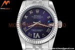 Rolex - Datejust Ladies 278274 31mm Jub Flt SS/SS Purp/Rmn GDF MY8215