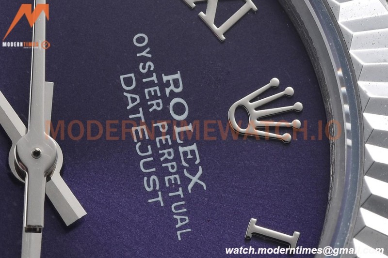 Rolex - Datejust Ladies 278274 31mm Jub Flt SS/SS Purp/Rmn GDF MY8215