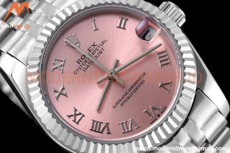 Rolex - Datejust Ladies 278274 31mm Jub Flt SS/SS Pink/Rmn GDF MY8215
