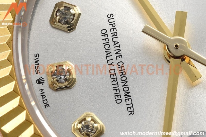 Rolex - Datejust Ladies 278273 31mm Jub Flt YG/SS Silv/Dia GDF MY8215