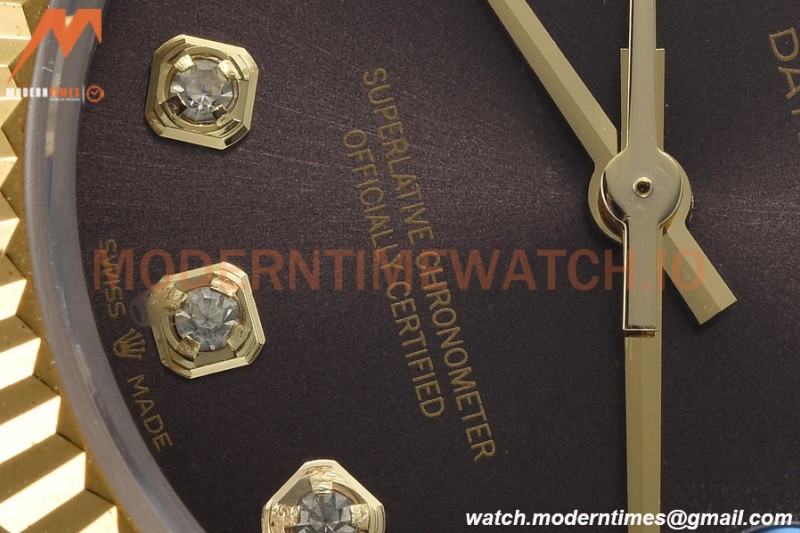 Rolex - Datejust Ladies 278273 31mm Jub Flt YG/SS Brown/Dia GDF MY8215