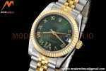 Rolex - Datejust Ladies 278273 31mm Jub Flt YG/SS Green/Rmn GDF MY8215