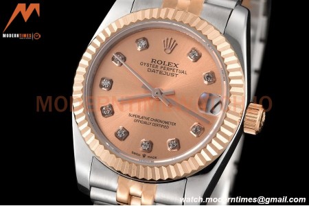 Rolex - Datejust Ladies 278271 31mm Jub Flt RG/SS Champ/Dia GDF MY8215