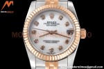 Rolex - Datejust Ladies 278271 31mm Jub Flt RG/SS White Mop/Dia GDF MY8215
