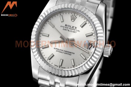 Rolex - Datejust Ladies 278274 31mm Jub Flt SS/SS Silv/Stk GDF MY8215