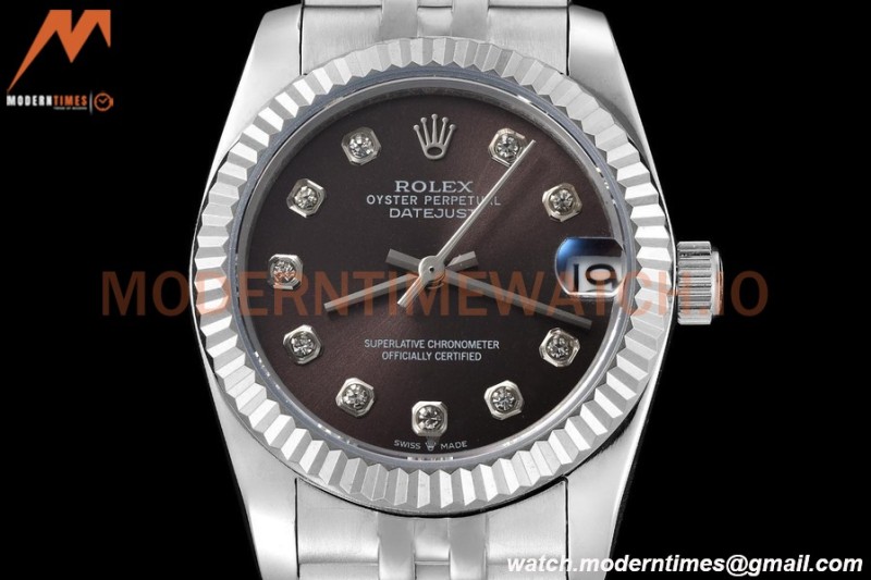 Rolex - Datejust Ladies 278274 31mm Jub Flt SS/SS Grey/Dia GDF MY8215