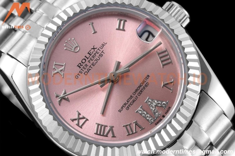 Rolex - Datejust Ladies 278274 31mm Jub Flt SS/SS Pink/Rmn/Dia GDF MY8215