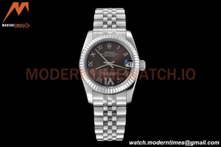 Rolex - Datejust Ladies 278274 31mm Jub Flt SS/SS Grey/Rmn/Dia GDF MY8215