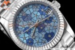 Rolex - Datejust Ladies 278274 31mm Jub Flt SS/SS Blue Floral/Dia GDF MY8215