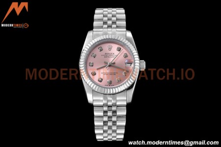 Rolex - Datejust Ladies 278274 31mm Jub Flt SS/SS Pink/Dia GDF MY8215