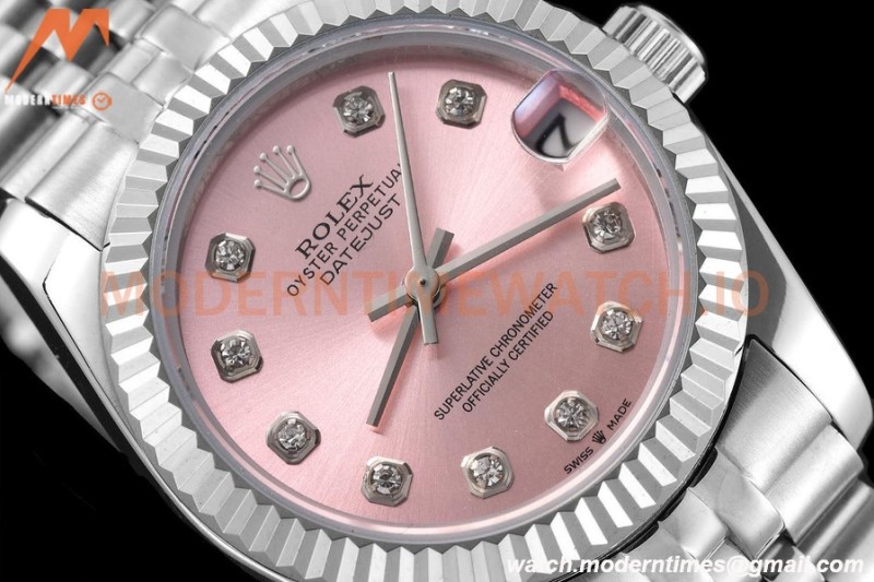 Rolex - Datejust Ladies 278274 31mm Jub Flt SS/SS Pink/Dia GDF MY8215