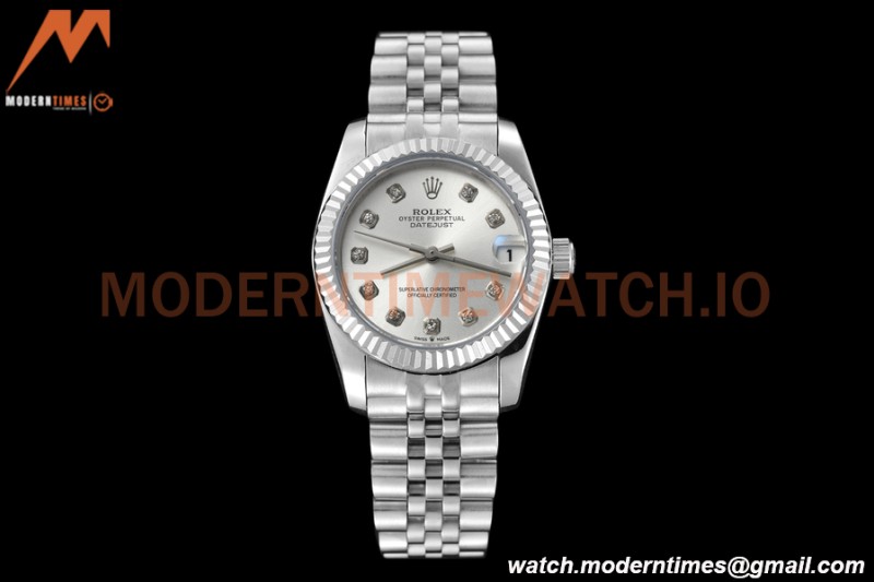Rolex - Datejust Ladies 278274 31mm Jub Flt SS/SS Silv/Dia GDF MY8215