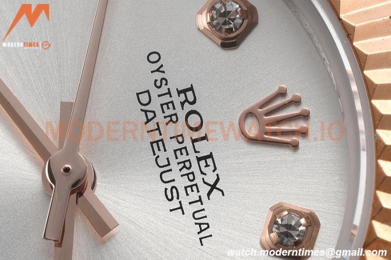Rolex - Datejust Ladies 278271 31mm Jub Flt RG/SS Silv/Dia GDF MY8215