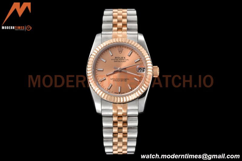 Rolex - Datejust Ladies 278271 31mm Jub Flt RG/SS Champ/Stk GDF MY8215