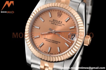 Rolex - Datejust Ladies 278271 31mm Jub Flt RG/SS Champ/Stk GDF MY8215