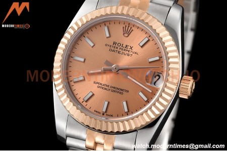 Rolex - Datejust Ladies 278271 31mm Jub Flt RG/SS Champ/Stk GDF MY8215