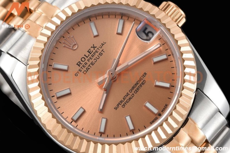 Rolex - Datejust Ladies 278271 31mm Jub Flt RG/SS Champ/Stk GDF MY8215