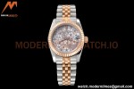 Rolex - Datejust Ladies 278271 31mm Jub Flt RG/SS Silver Floral/Dia GDF MY8215