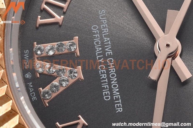 Rolex - Datejust Ladies 278271 31mm Jub Flt RG/SS Grey/Rmn GDF MY8215