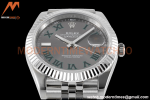 Rolex - Datejust 126334 41mm Wimbledon Jub Flt 904L SS/SS Grey/Rmn ZF A2824