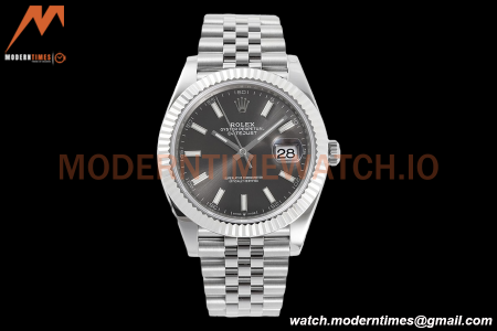 Rolex - Datejust 126334 41mm Jub Flt 904L SS/SS Grey/Stk ZF A2824