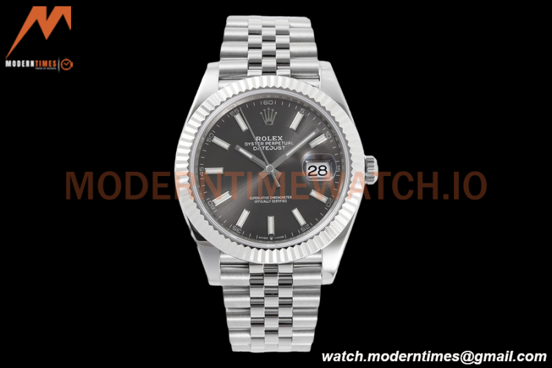 Rolex - Datejust 126334 41mm Jub Flt 904L SS/SS Grey/Stk ZF A2824