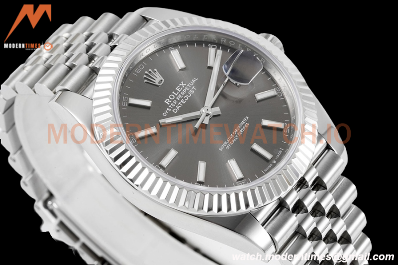 Rolex - Datejust 126334 41mm Jub Flt 904L SS/SS Grey/Stk ZF A2824