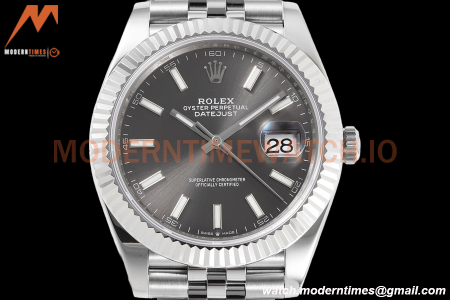 Rolex - Datejust 126334 41mm Jub Flt 904L SS/SS Grey/Stk ZF A2824