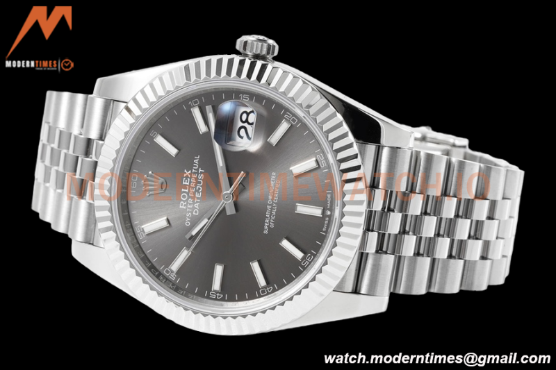 Rolex - Datejust 126334 41mm Jub Flt 904L SS/SS Grey/Stk ZF A2824