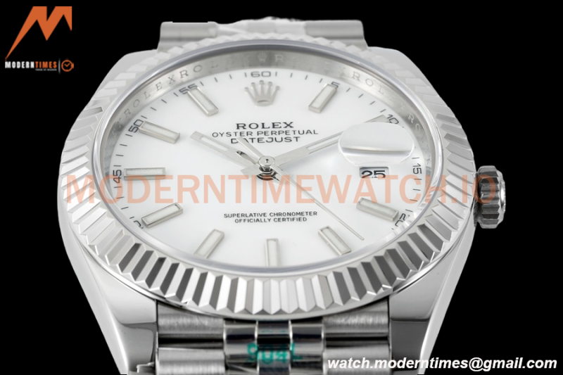 Rolex - Datejust 126334 41mm Jub Flt 904L SS/SS Wht/Stk ZF A2824