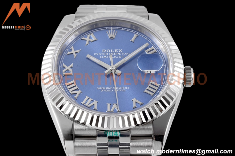Rolex - Datejust 126334 41mm Jub Flt 904L SS/SS Blue/Rmn ZF A2824
