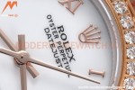 Rolex - Datejust Ladies 278381 31mm Jub Dia RG/SS Wht/Rmn GDF MY8215