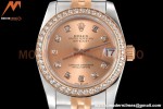 Rolex - Datejust Ladies 278381 31mm Jub Dia RG/SS Champ/Dia GDF MY8215