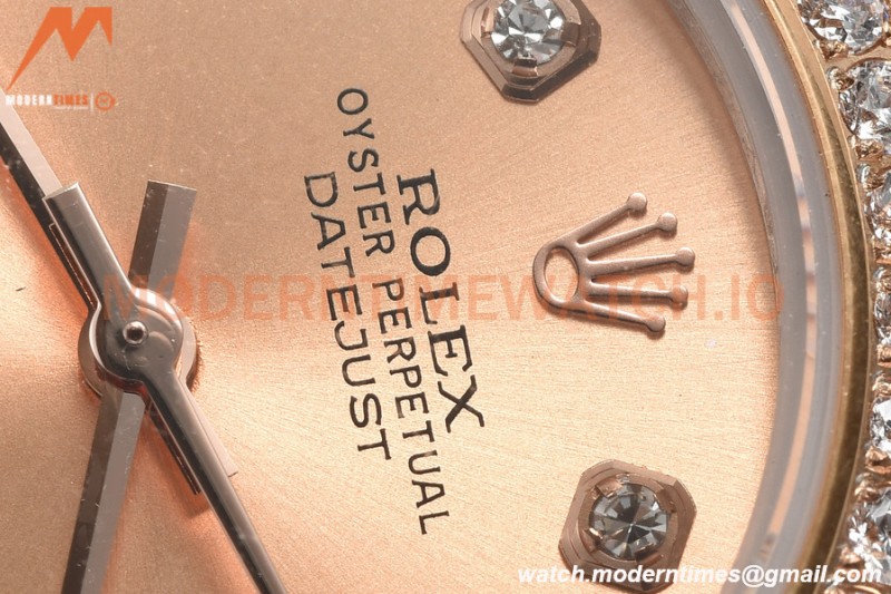 Rolex - Datejust Ladies 278381 31mm Jub Dia RG/SS Champ/Dia GDF MY8215