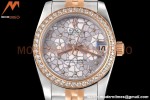 Rolex - Datejust Ladies 278381 31mm Jub Dia RG/SS Silver F-Motif GDF MY8215