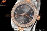 Rolex - Datejust Ladies 278381 31mm Jub Dia RG/SS Grey/Rmn GDF MY8215