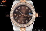 Rolex - Datejust Ladies 278381 31mm Jub Dia RG/SS Brn/Dia GDF MY8215