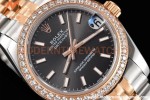 Rolex - Datejust Ladies 278381 31mm Jub Dia RG/SS Grey/Stk GDF MY8215